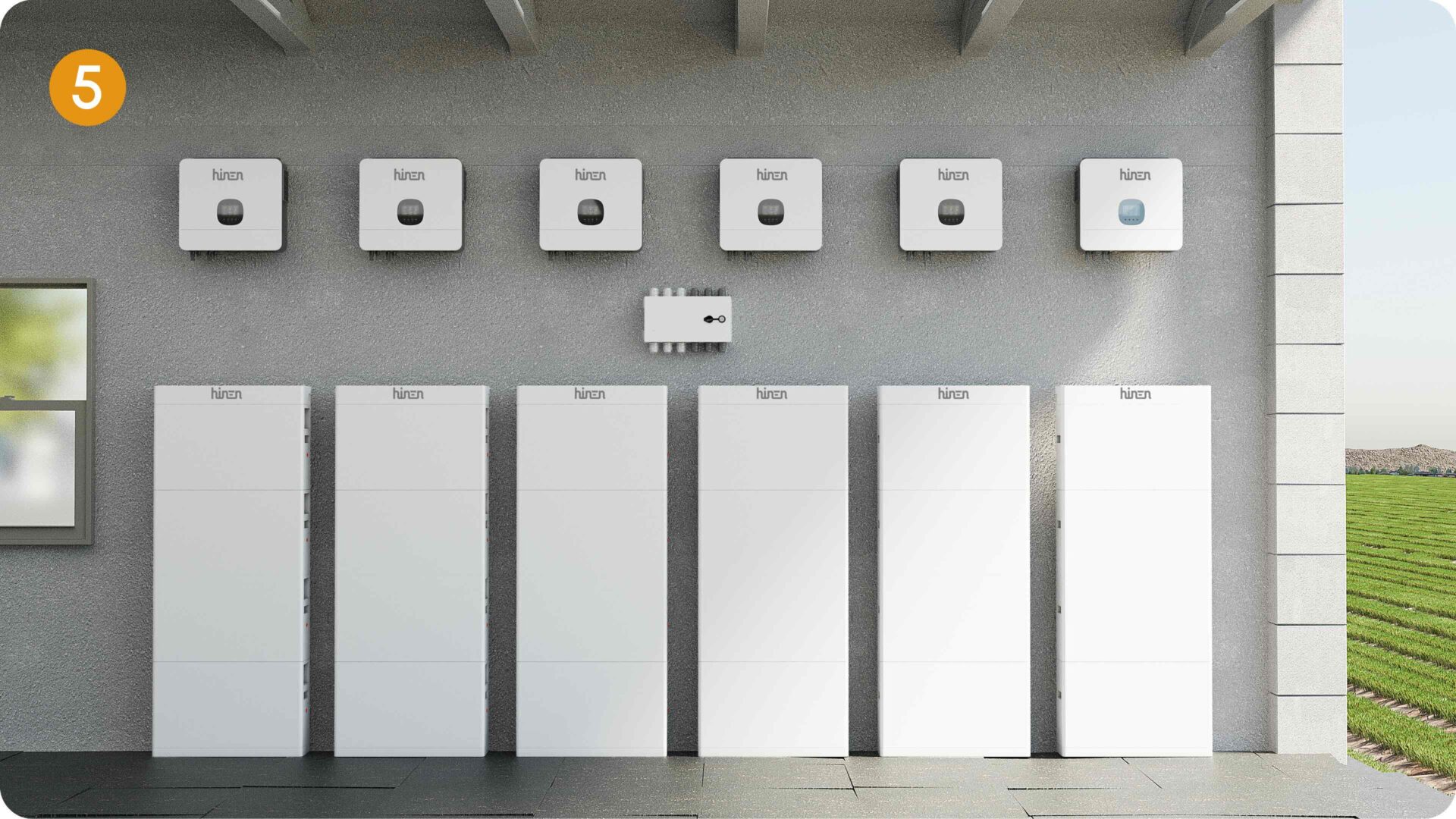 5_six_6kW_off-gird_inverters_parallel_operation